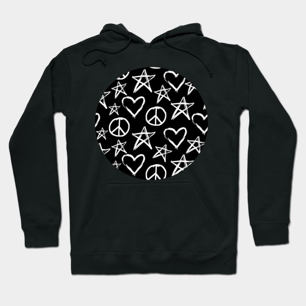 Peace - Love - Star Hoodie by whatafabday